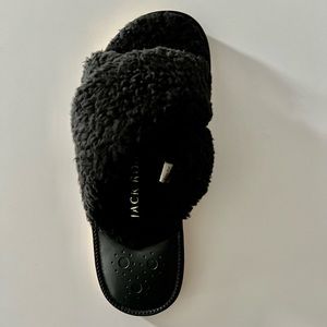 NWT Jack Rogers cozy faux fur Sloan slippers size 8